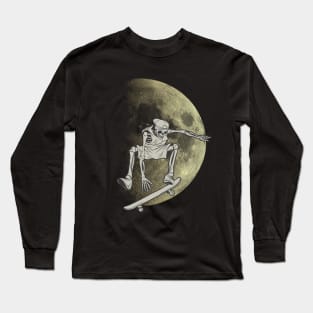 skeleton stakeboading Long Sleeve T-Shirt